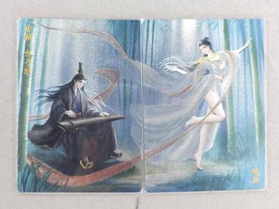 买就送PR！！龙虎卡牌-七六场（满200元包邮，无佣金，每周六结拍，欢迎送拍） - 冷烫半粗2张 轩辕春秋 锦绣三国三弹 曹植&甄宓 双拼