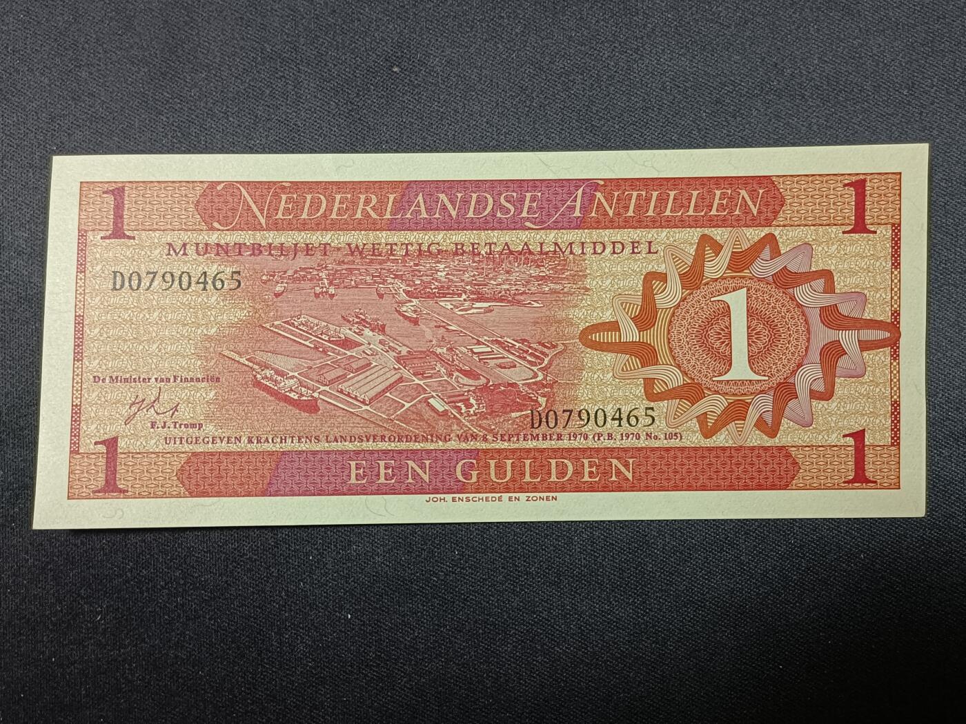 【游宝拍卖】丙午蛇马年第1期 荷属安的列斯-1盾【1970年 全新UNC】