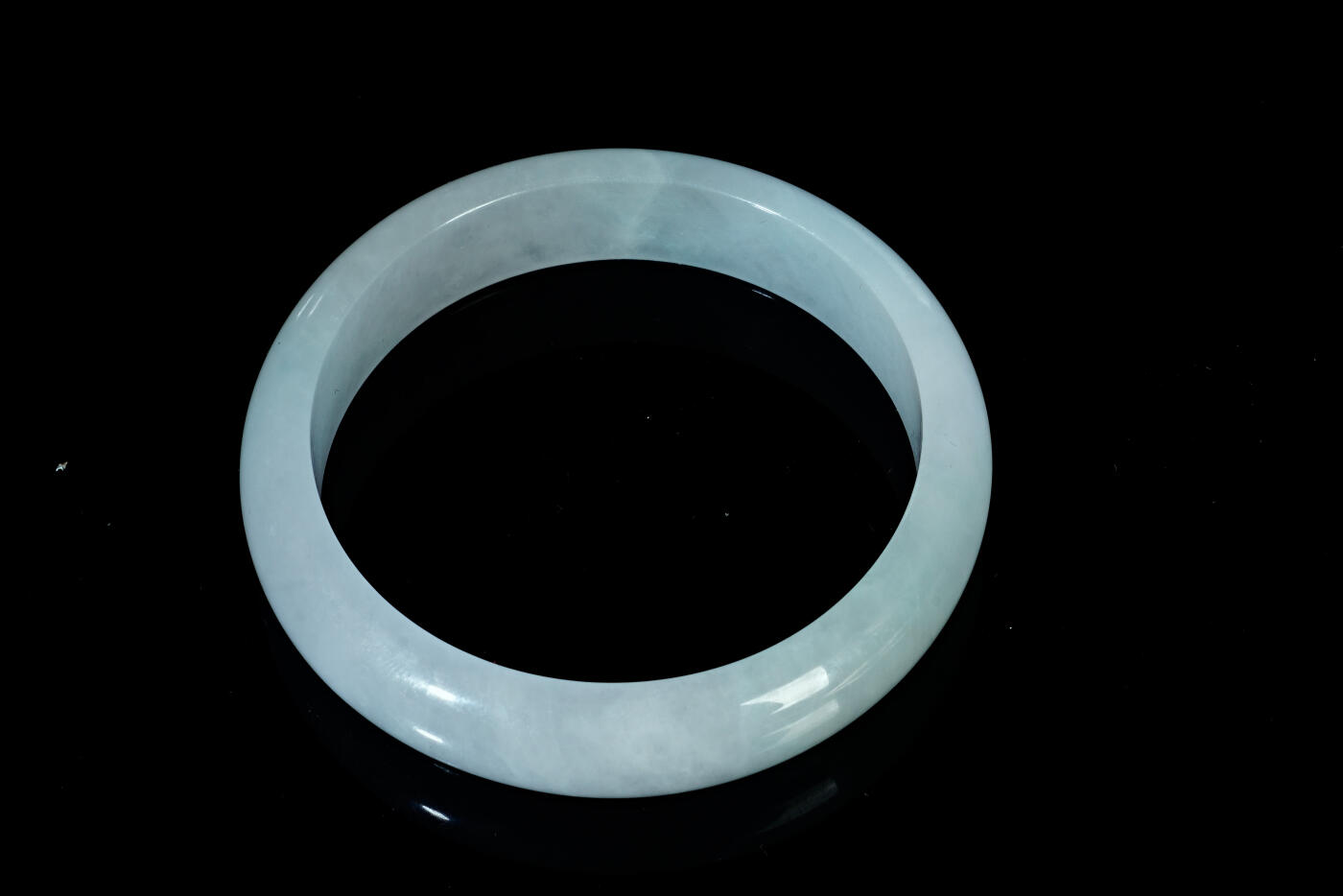 上海都达杂项专场三十一【全场包邮】  天然冰种翡翠手镯86-39