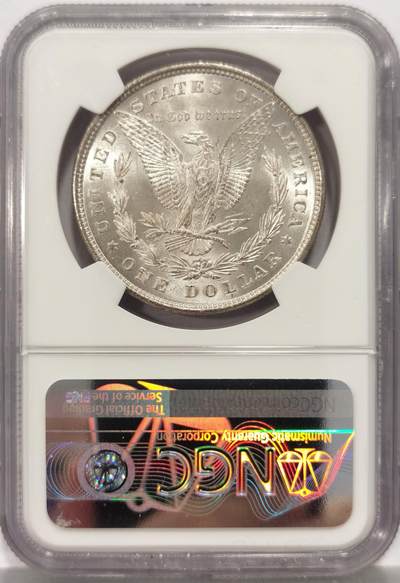 博洋堂世界钱币拍卖第162期（全场包邮） NGC MS62 美国1878 8TF 摩根八羽 名誉品种 十字转光