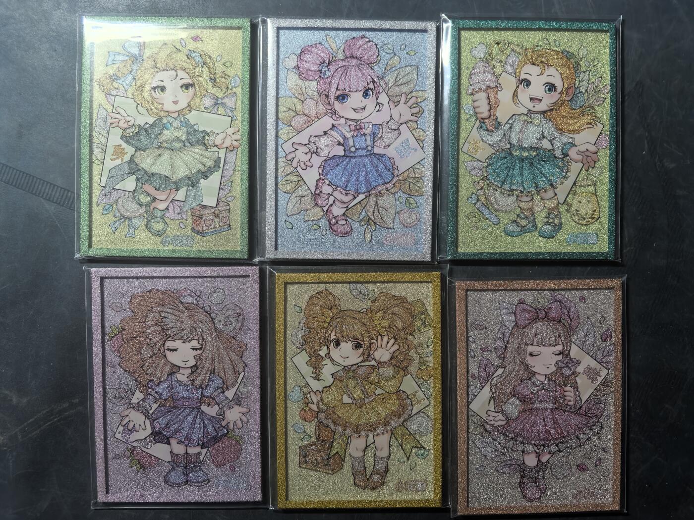 周四第100期阳大大卡牌拍卖第100期（持续收拍品，周六晚上九点截拍，进群福利早知道） 小花瓣艺术文创 色纸6张