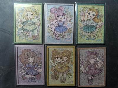 周四第100期阳大大卡牌拍卖第100期（持续收拍品，周六晚上九点截拍，进群福利早知道） - 小花瓣艺术文创 色纸6张