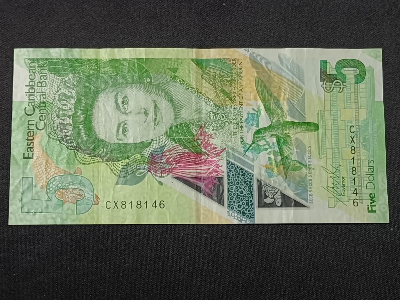 【游宝拍卖】丙午蛇马年第1期 东加勒比-5元【流通品相】