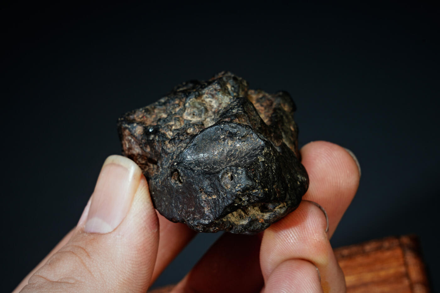 上海都达杂项专场三十一【全场包邮】  陨石连座89-2