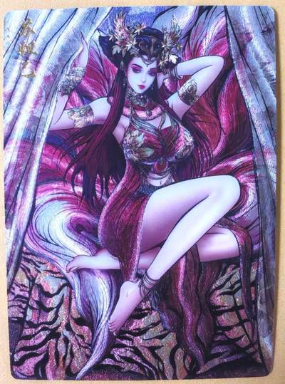 趣卡卡拍No.26期（新年场，马年大吉）（无佣金免手续费，分享成交有奖） - 【粗闪】卡德曼 杆子 封神榜下卷  张建东 妲己限编粗闪（编号219）