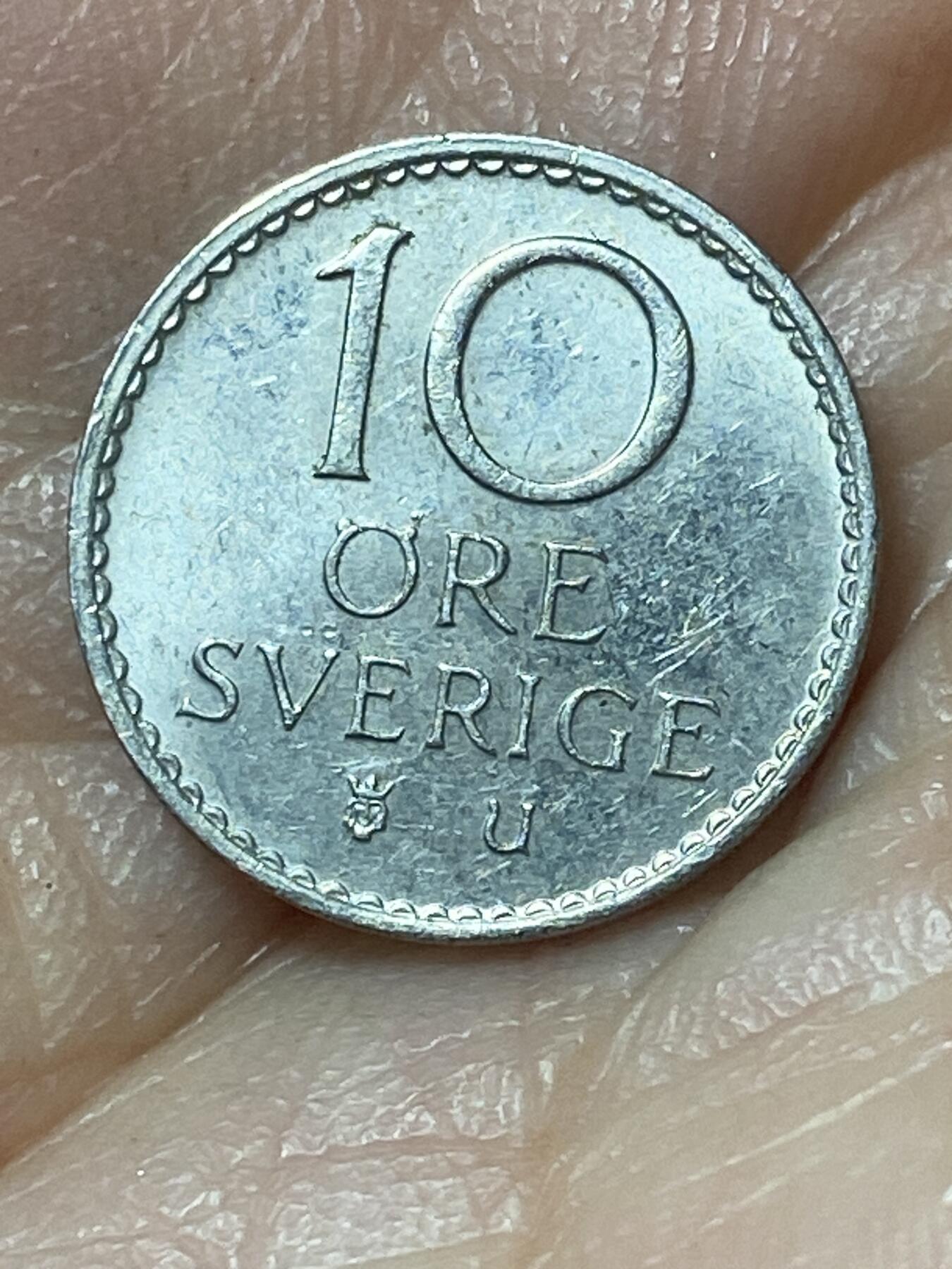 2026年第二十四场(总第一百九十三场）外国好品散币场(免佣金) 瑞典🇸🇪1973年10欧尔(古斯塔夫六世第二版)