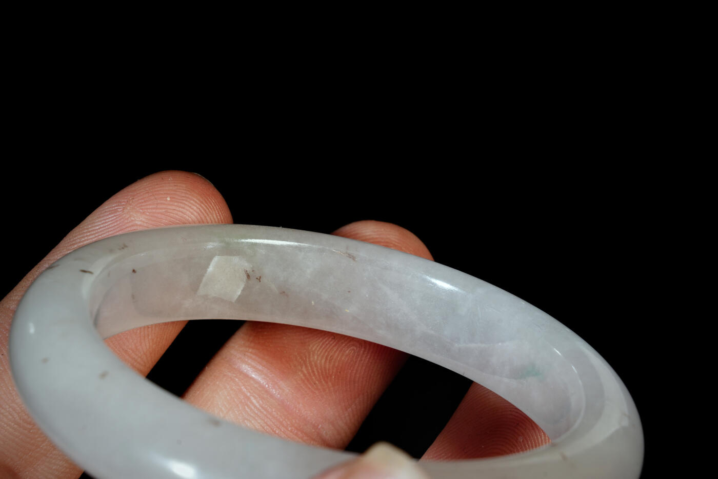 上海都达杂项专场三十一【全场包邮】  天然冰种翡翠 手镯89-46