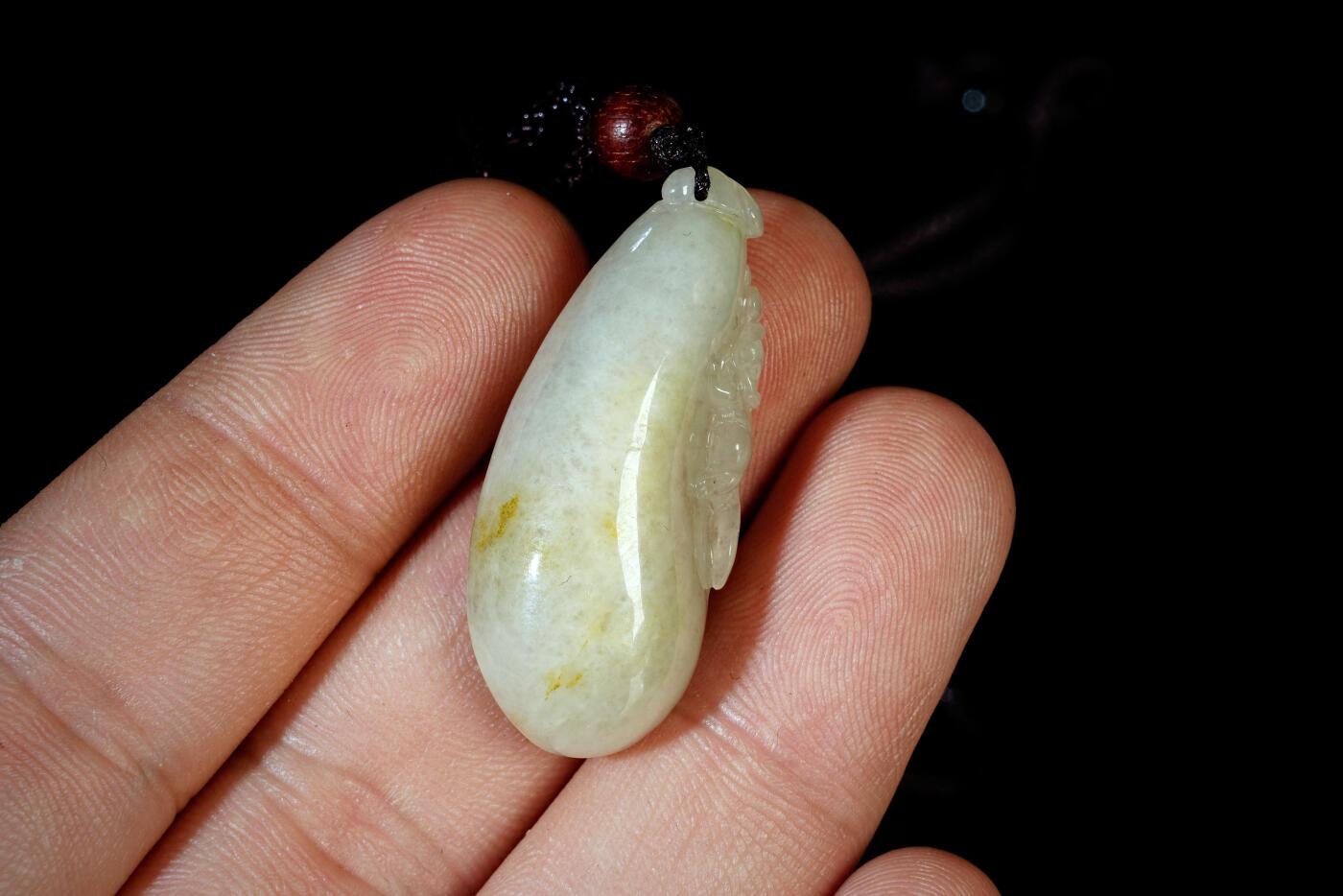 上海都达杂项专场三十一【全场包邮】  天然和田玉精雕《福瓜》挂件89-106