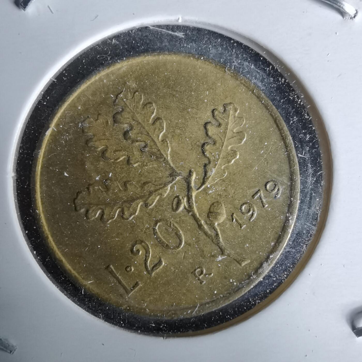 沼泽如烟--第993场 意大利1979年20里拉