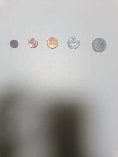 【20260215】非全新纸币和硬币第335场 - 冰岛5枚硬币小全套