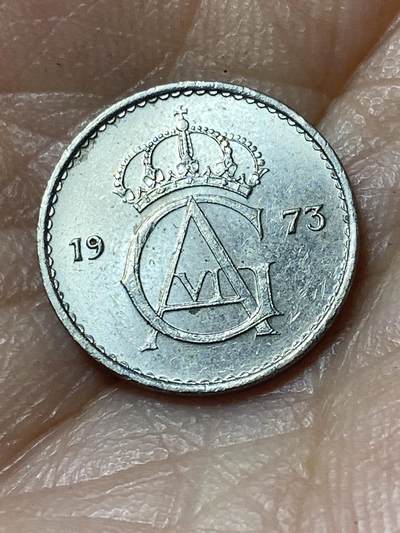 2026年第二十四场(总第一百九十三场）外国好品散币场(免佣金) - 瑞典🇸🇪1973年10欧尔(古斯塔夫六世第二版)