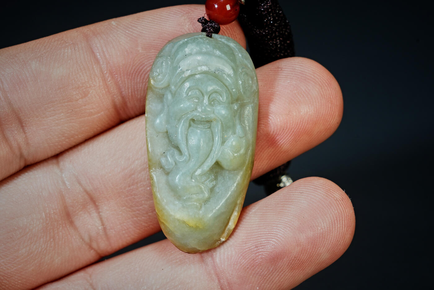 上海都达杂项专场三十一【全场包邮】  天然和田玉精雕《财神爷》挂件89-94