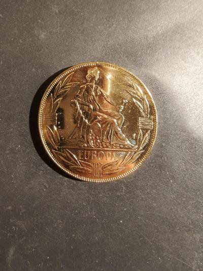 老王徽章第182期 - 欧共体1984年发行的欧洲货币单位纪念章