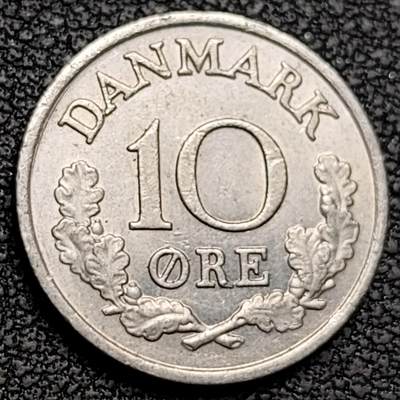 泉币菌-第188场- 迎情人节专场 本场拍品多 请提前出价（本周五和之前拍的 2月14日发货） - 18mm 丹麦 皇冠 1966年10欧尔  纪念币 