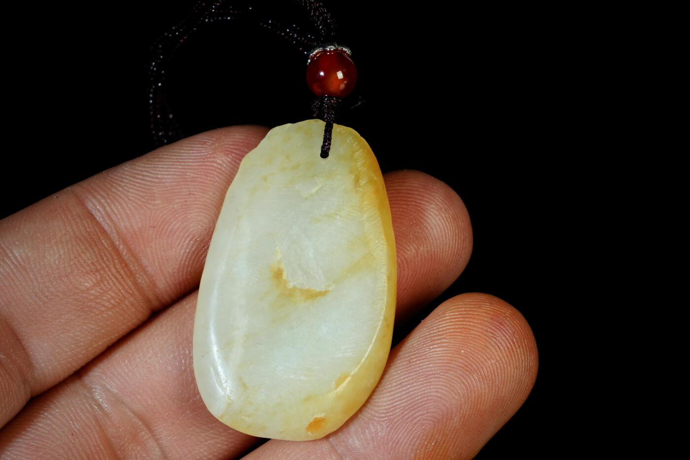 上海都达杂项专场三十一【全场包邮】  天然和田玉精雕《持莲观音》挂件89-99