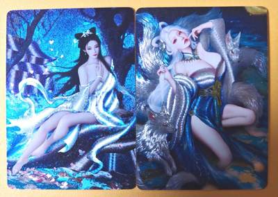 趣卡卡拍No.26期（新年场，马年大吉）（无佣金免手续费，分享成交有奖） - 【粗闪】焱卡文化 问道东方 粗闪-灰与-涂山氏+聂小倩