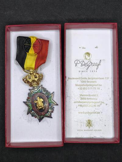凯旋世界勋赏（第22期新年大拍）（欢迎送拍）（对拍品有疑问请询问客服，不接受到手刀，出价默认拍品品相。请认真阅读拍卖规则！出价默认已认可！）（收到货请录制开箱视频，无视频概不处理问题。） - 比利时劳工奖章