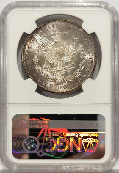 博洋堂世界钱币拍卖第162期（全场包邮） NGC MS66 美国1898 O 摩根 双面环状老包浆 转光犀利 底板完美