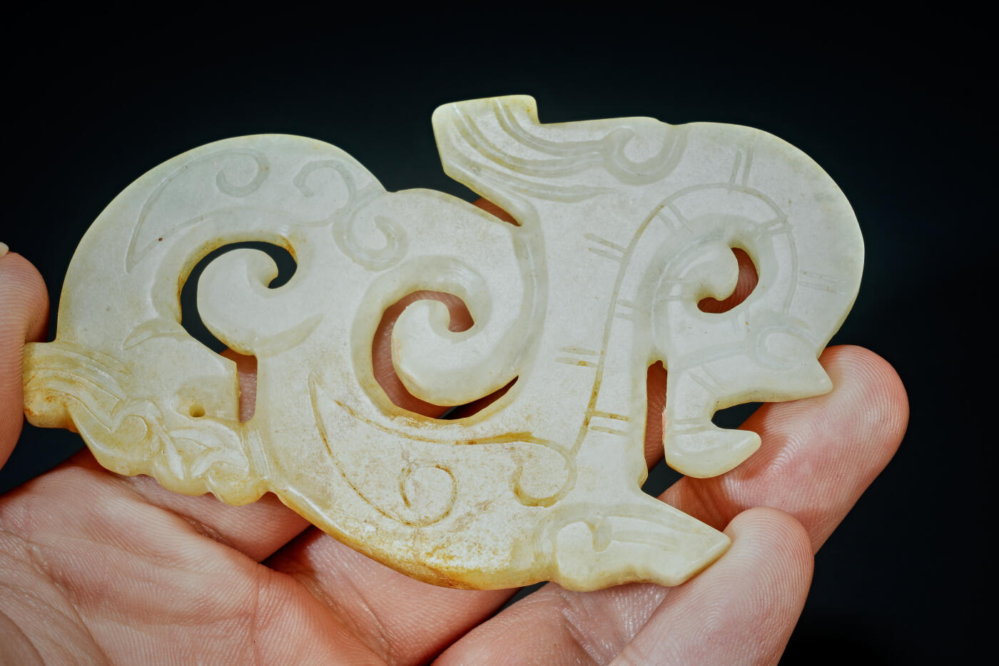 上海都达杂项专场三十一【全场包邮】  古玉龙形玉佩89-78