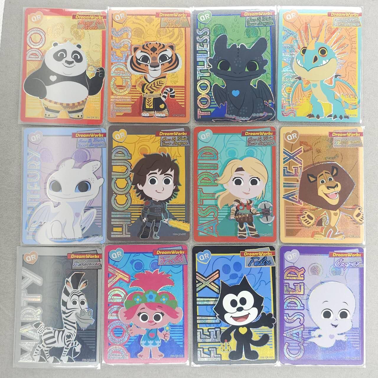 买就送PR！！龙虎卡牌-七六场（满200元包邮，无佣金，每周六结拍，欢迎送拍） 12张全 卡游梦工厂第一弹 QR卡位 一套 (已套膜)