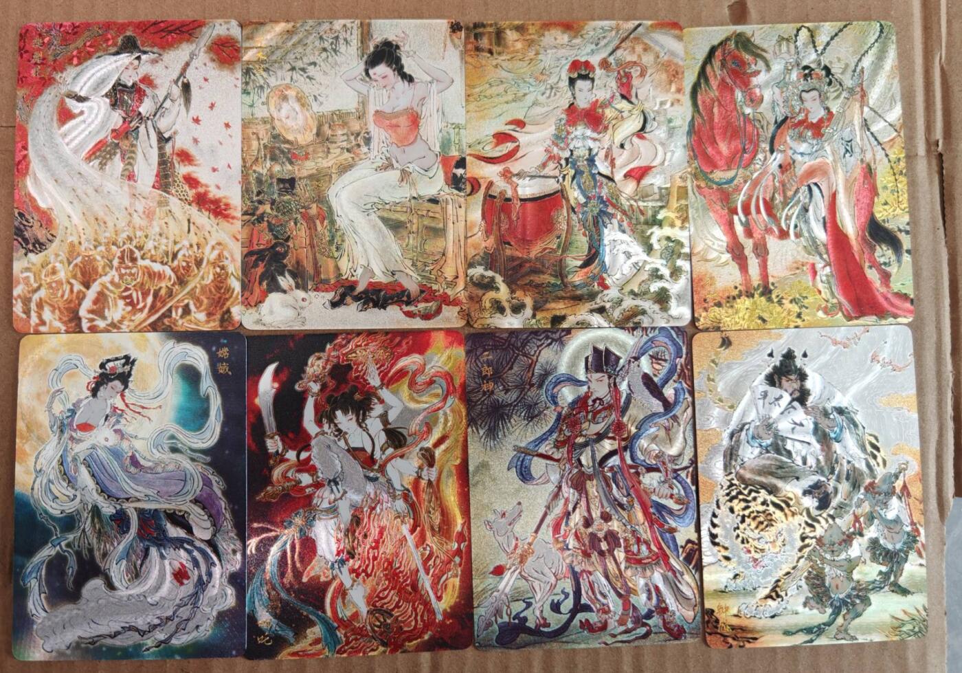 趣卡卡拍No.26期（新年场，马年大吉）（无佣金免手续费，分享成交有奖） 【浮雕折光】焱卡文化-问道东方-彫仙-问道东方8人物（穆桂英+花木兰+樊梨花+梁红玉+钟馗+哪吒+二郎神+嫦娥）