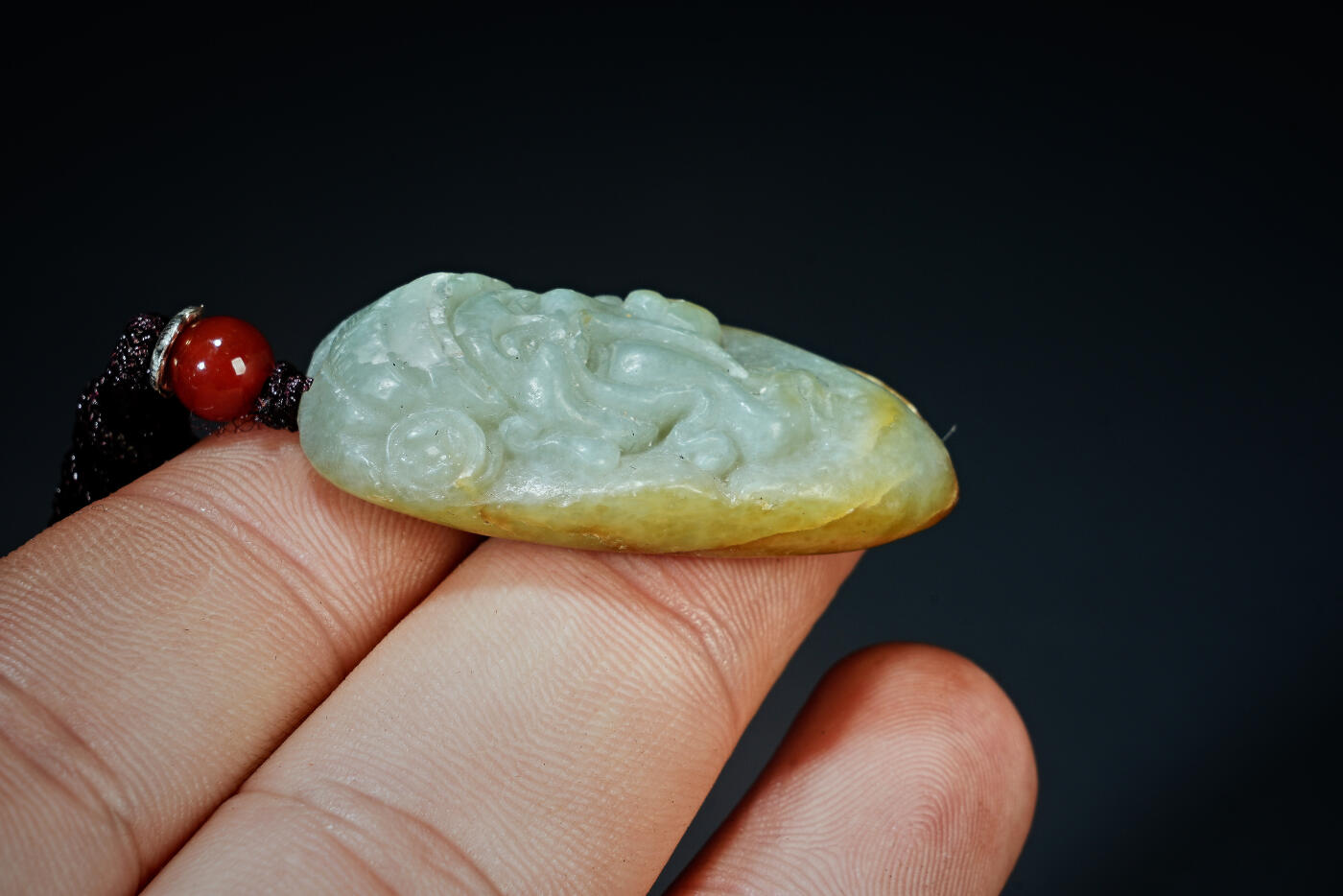 上海都达杂项专场三十一【全场包邮】  天然和田玉精雕《财神爷》挂件89-94