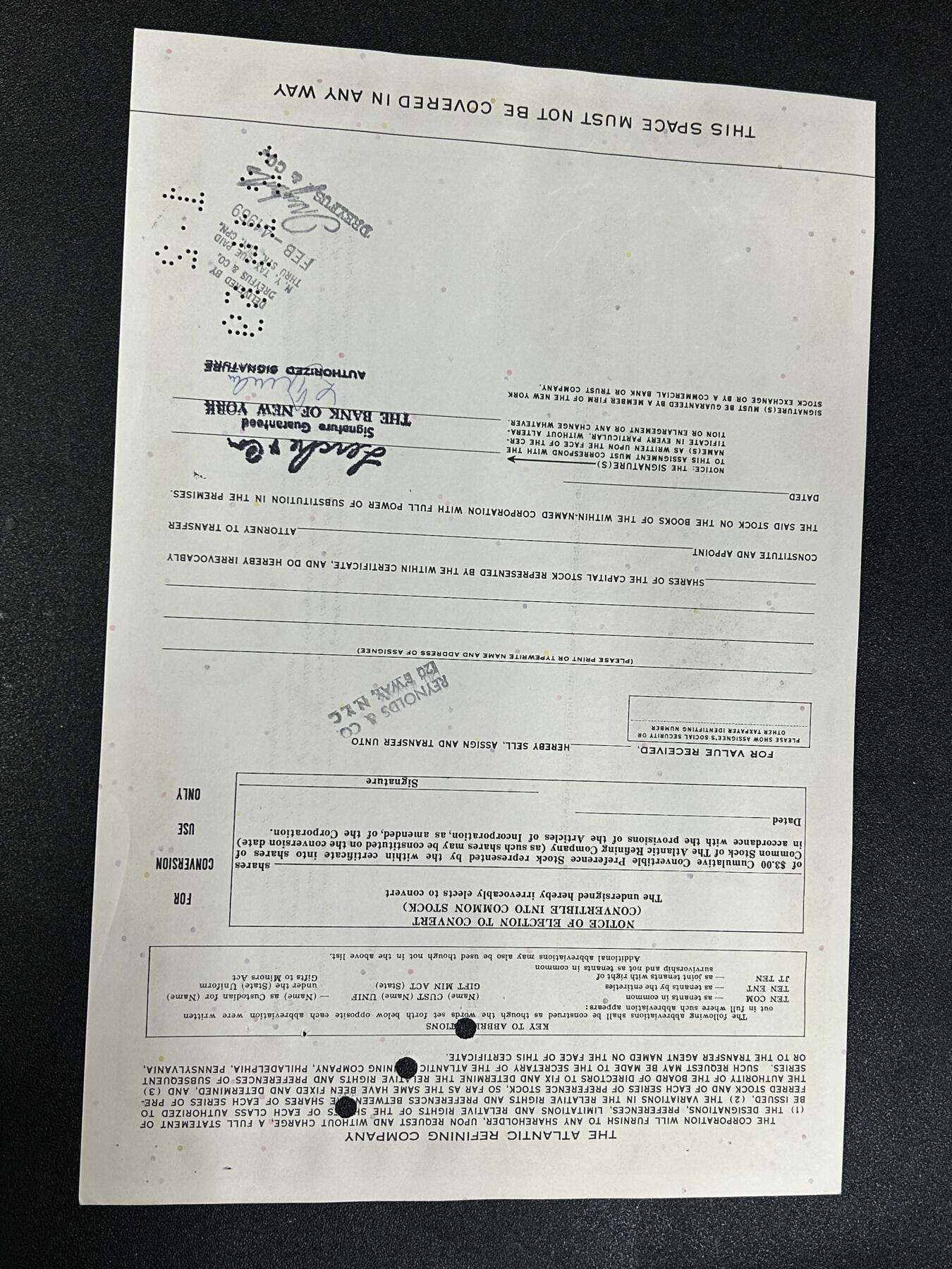 西秦中古拍卖第七十七期 2026马年新春专场 本场拍品年初九发出 美国1966年大西洋美国炼油公司