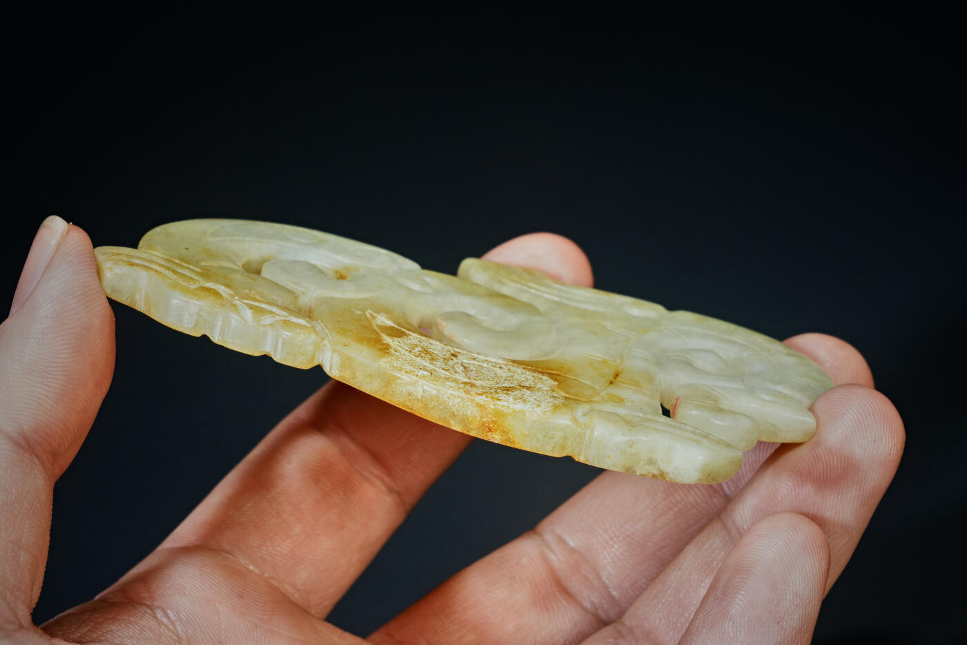 上海都达杂项专场三十一【全场包邮】  古玉龙形玉佩89-78