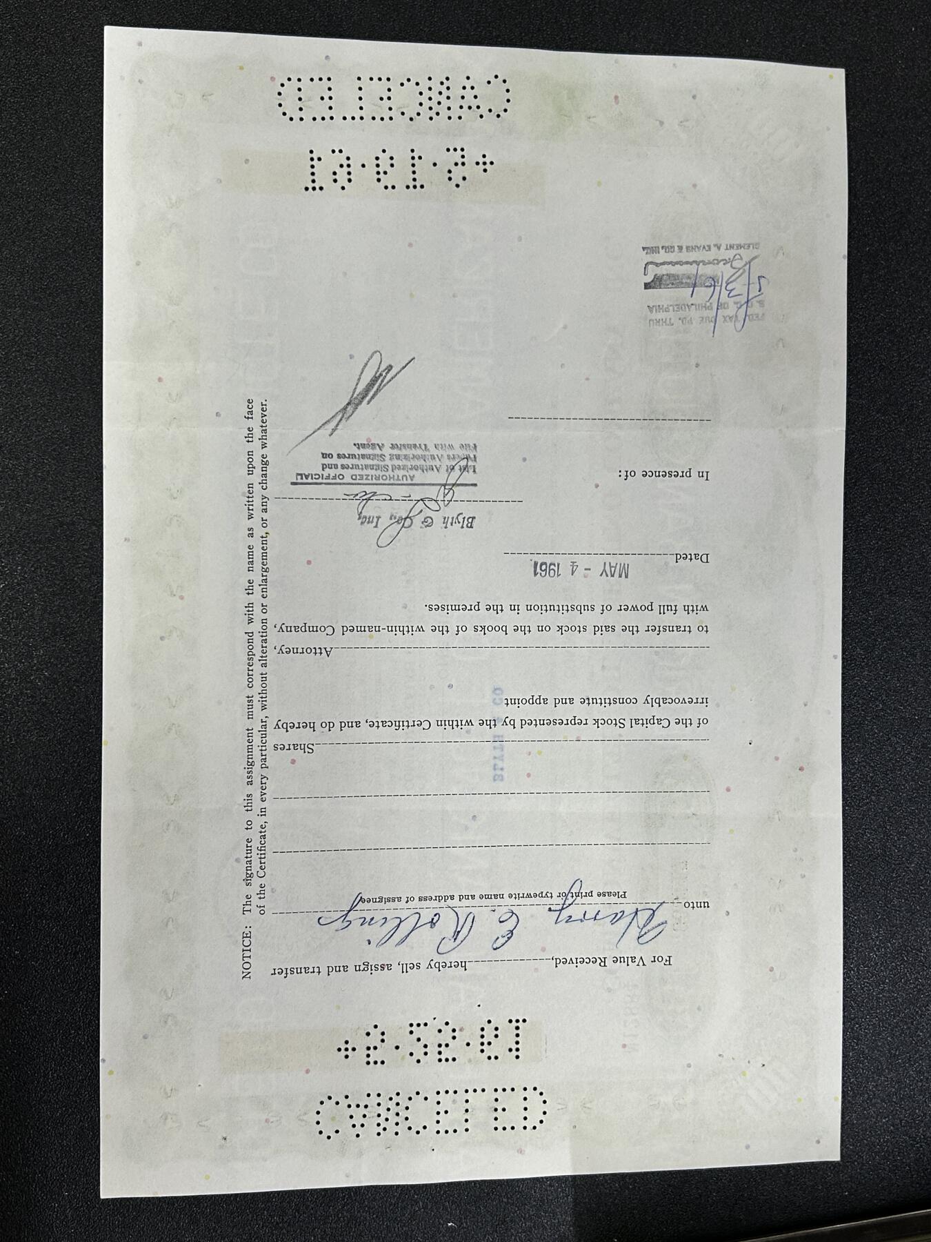 西秦中古拍卖第七十七期 2026马年新春专场 本场拍品年初九发出 1953年美国石油公司100股股票