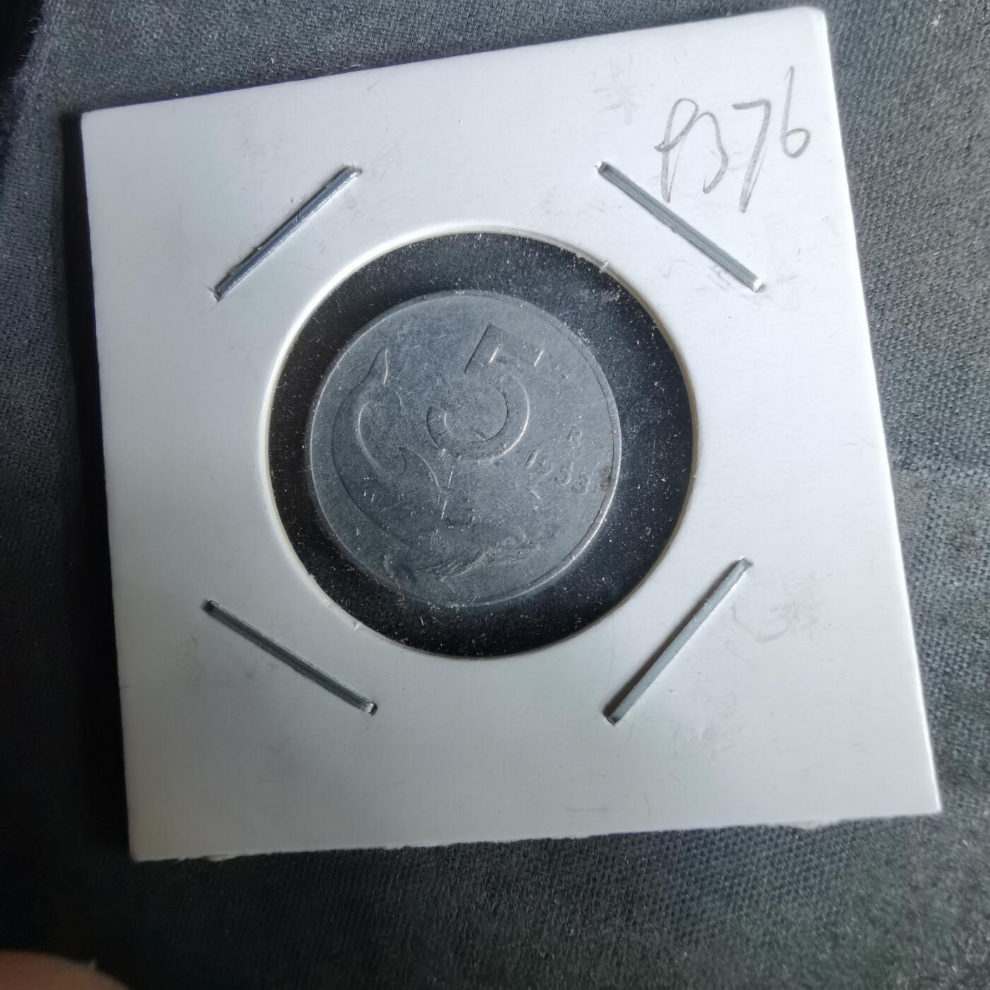 沼泽如烟--第993场 意大利1953年5里拉