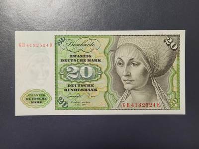 2月13号晚上8点 外国纸币自动截拍第25场 - 全新 德国20马克