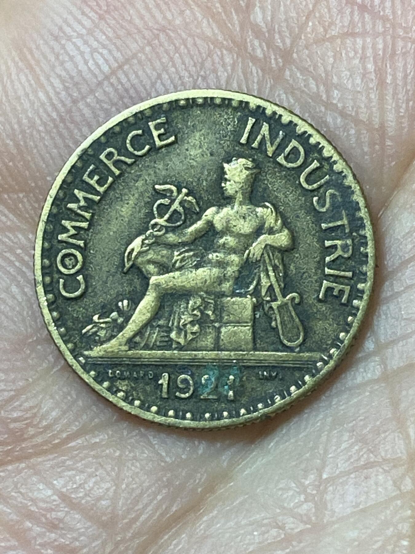 2026年第二十五场(总第一百九十四场）外国好品散币场(免佣金) 稀年–法兰西第三共和国1921年50生丁(首发年，发行量少)