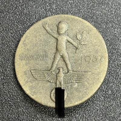 西秦中古拍卖第七十七期 2026马年新春专场 本场拍品年初九发出 - 1937年 德三劳动节纪念章