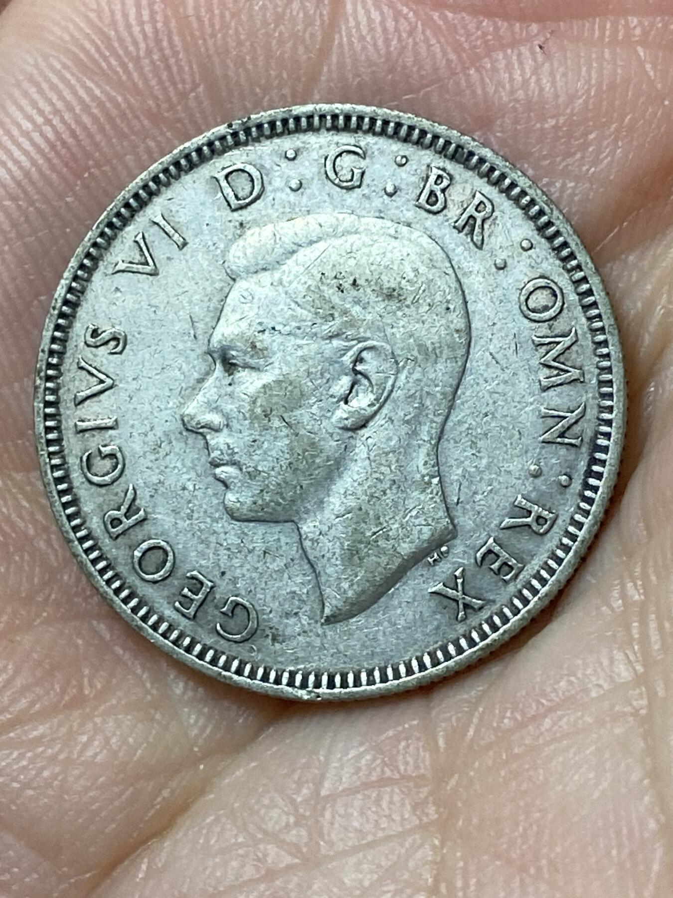 2026年第二十五场(总第一百九十四场）外国好品散币场(免佣金) 英国🇬🇧1944年1先令银币(乔治六世第一版，英格兰站狮版，500银)