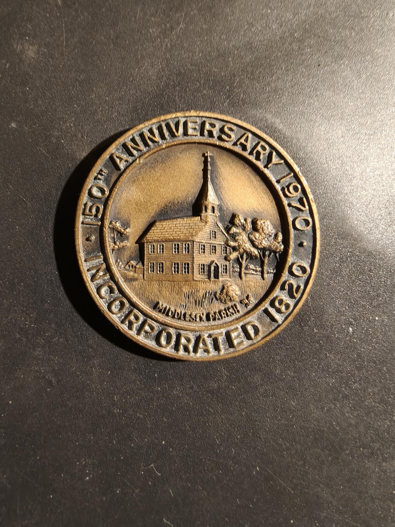 老王徽章第182期 康涅狄格州达里恩镇纪念章