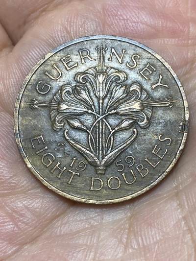2026年第二十六场(总第一百九十五场）外国好品散币场(免佣金) - 英属根西岛🇬🇬1959年8道布(伊丽莎白二世时期，最后一版8道布)