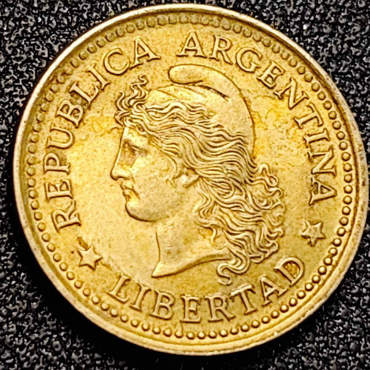 泉币菌-第189场- 情人节快乐 精品福利场 拍品较多 请提前出价（年后发货） 1975年 阿根廷20分铜币 袖珍币