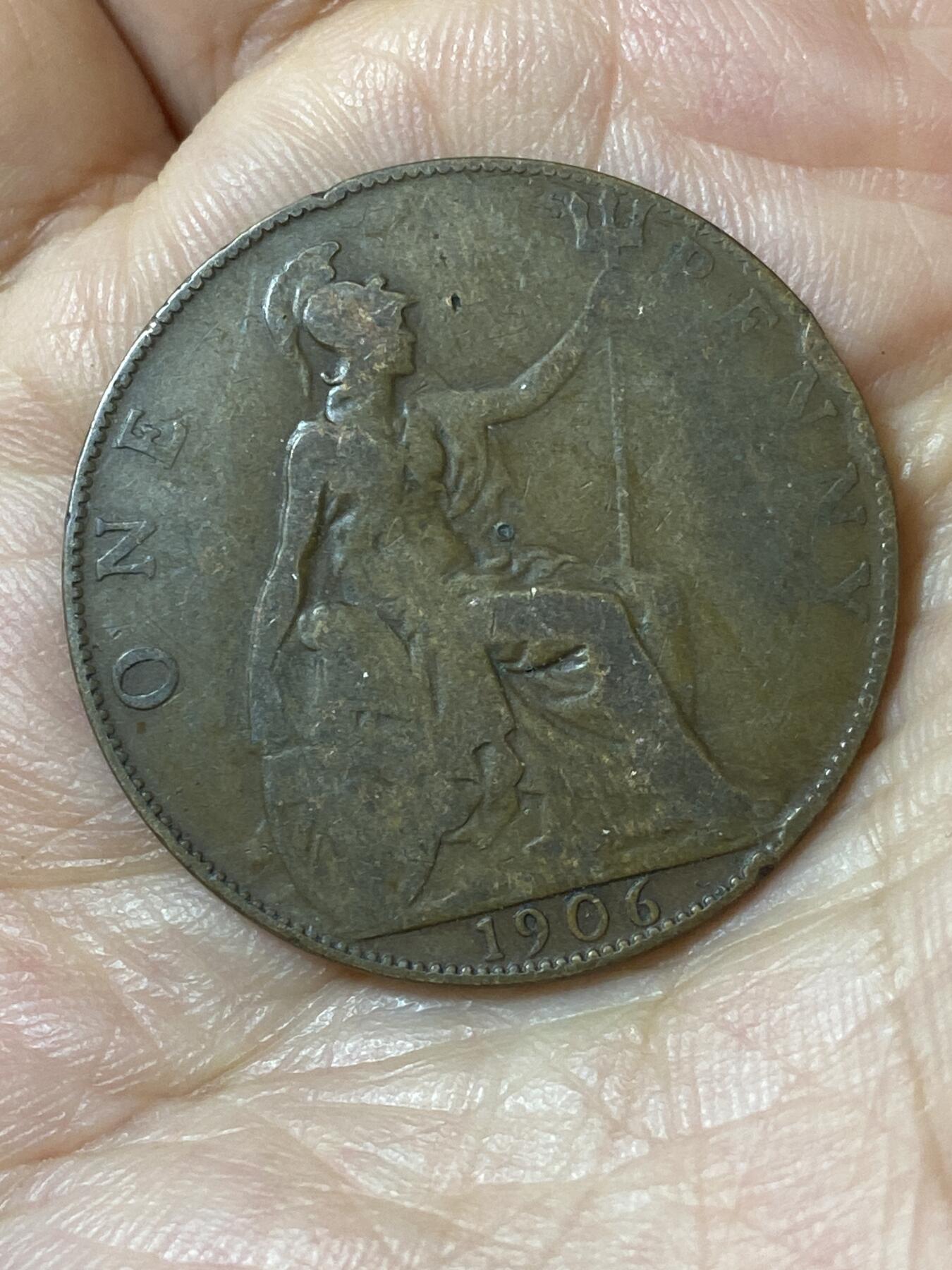 2026年第二十五场(总第一百九十四场）外国好品散币场(免佣金) 英国🇬🇧1906年1便士(爱德华七世时期)