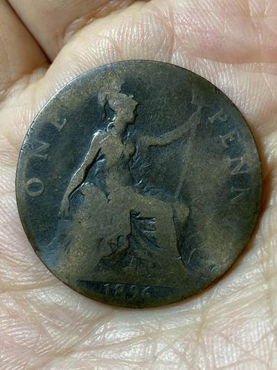 2026年第二十五场(总第一百九十四场）外国好品散币场(免佣金) - 币不平–英国🇬🇧1896年1便士(维多利亚女王老年披纱)