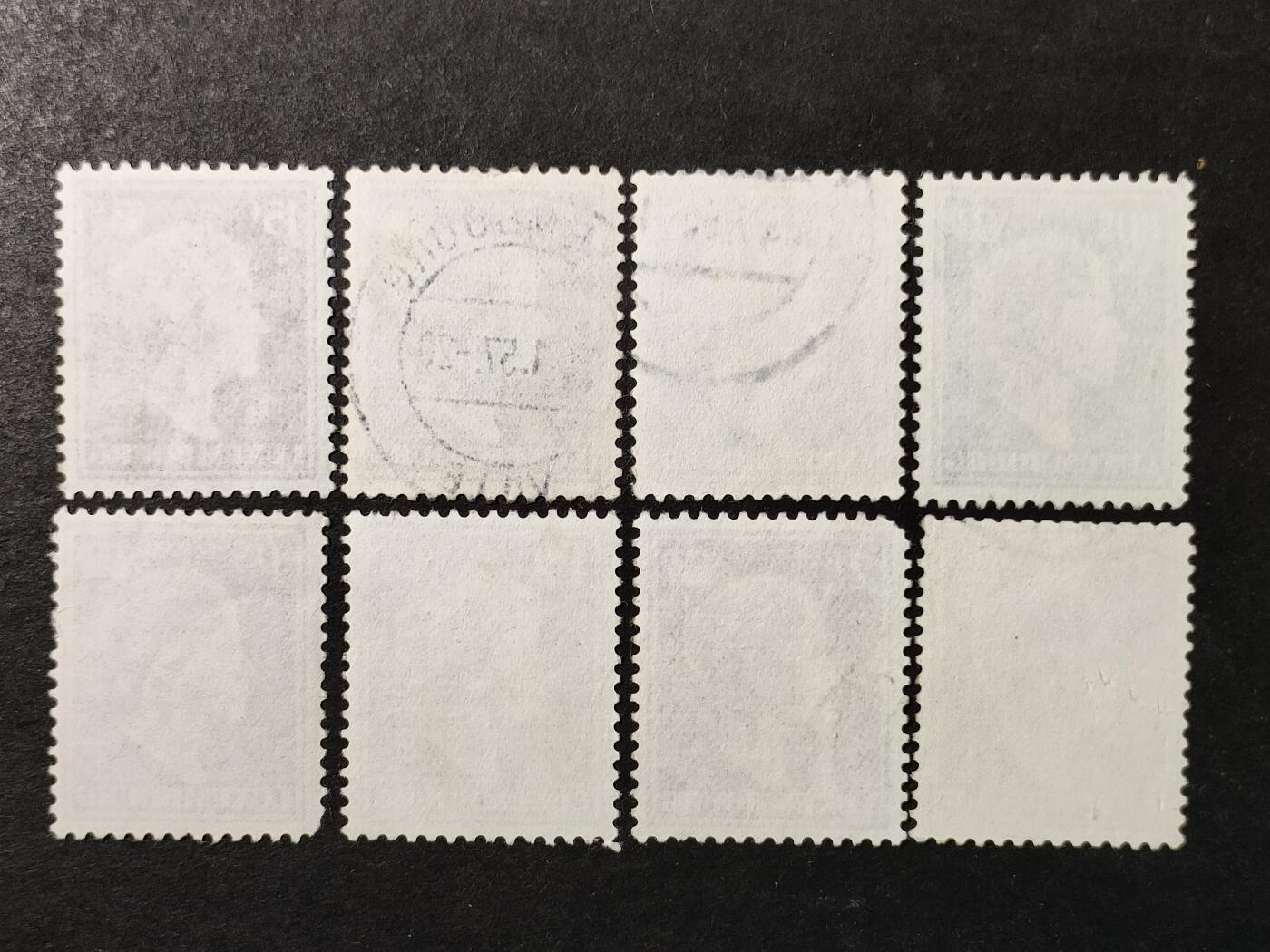 ↓君缘收藏743期☞钱币邮品↓无佣金、可寄存、满30元包邮  卢森堡邮票，1940年代夏洛特女大公肖像邮票8枚