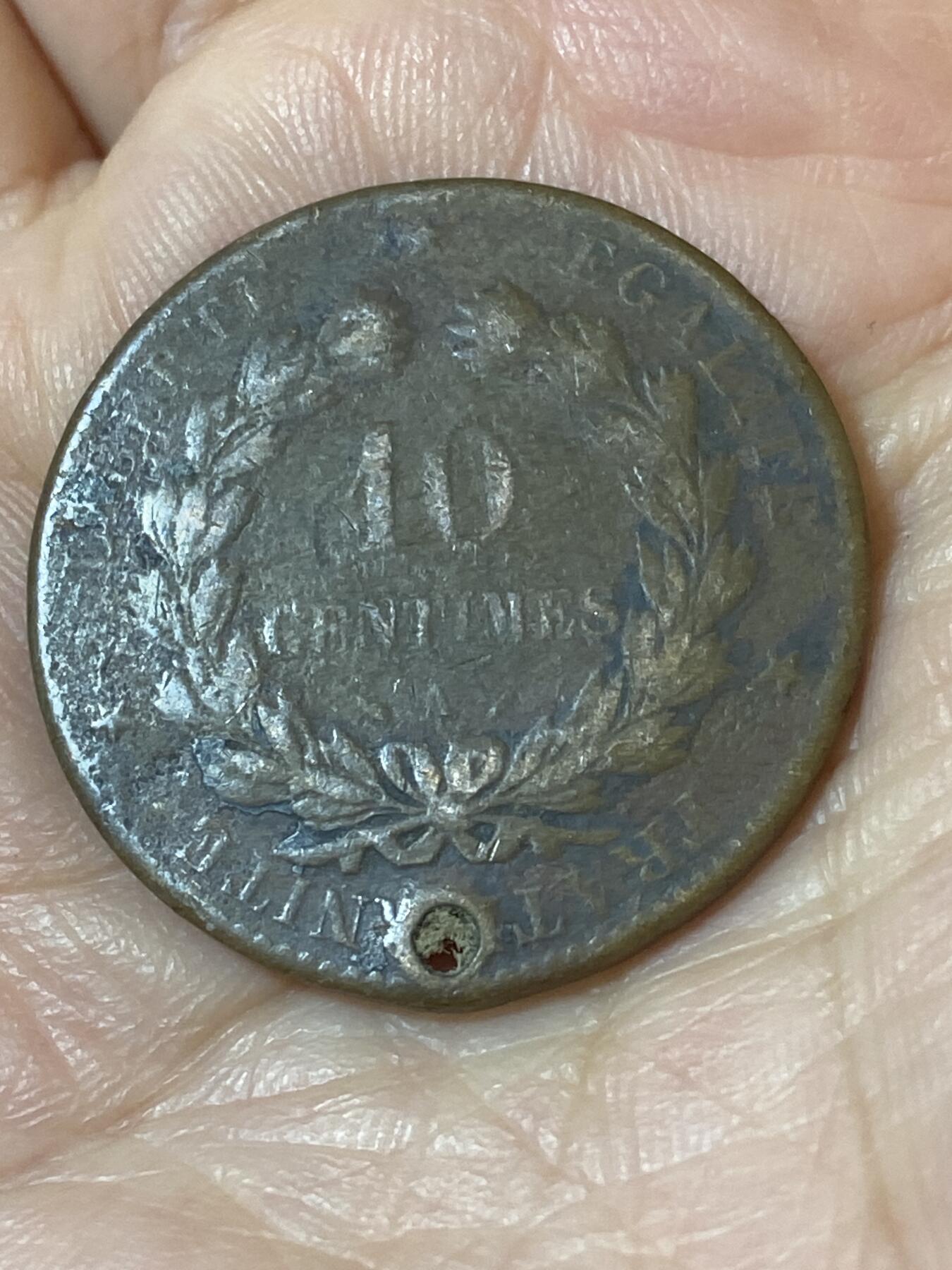 2026年第二十五场(总第一百九十四场）外国好品散币场(免佣金) 打孔–法兰西第三共和国1892年10生丁(第一版，A标巴黎造)