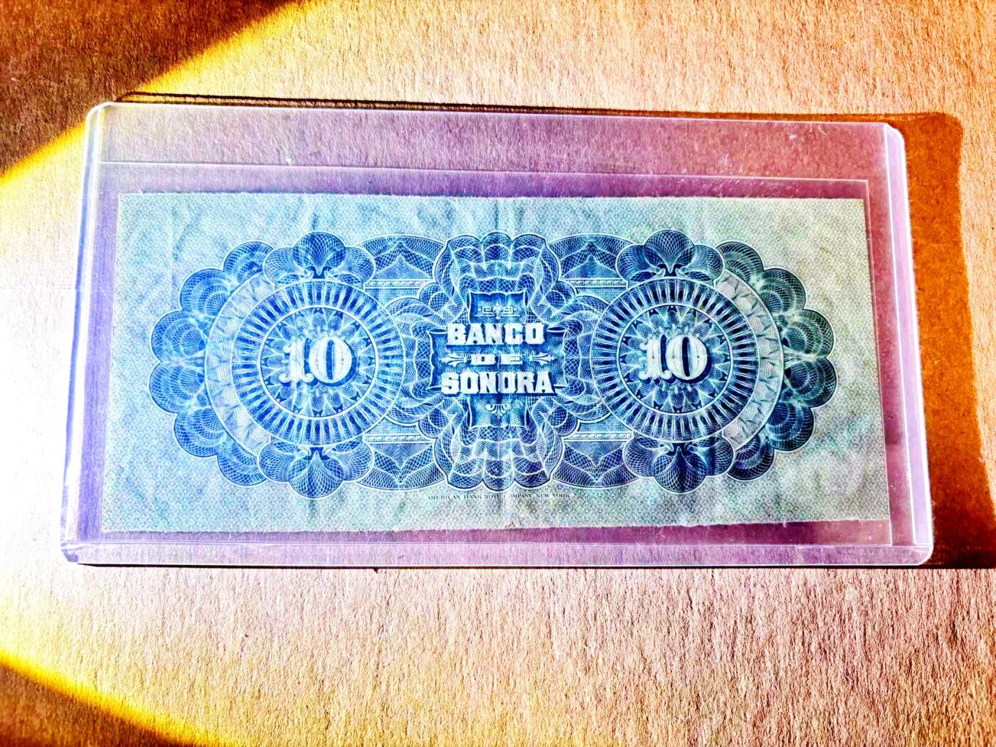 【Blue Auction】世界纸币精拍第787期——18级TOP拍卖/信誉/品质/专业/高效💫   墨西哥1899-1911年10比索 美钞知名人物、独裁者迪亚斯心腹Ramón Corral的女儿——Hortensia Corral Vélez 高乔人骑马牧牛 索诺拉银行唯一一版纸币 品相如图