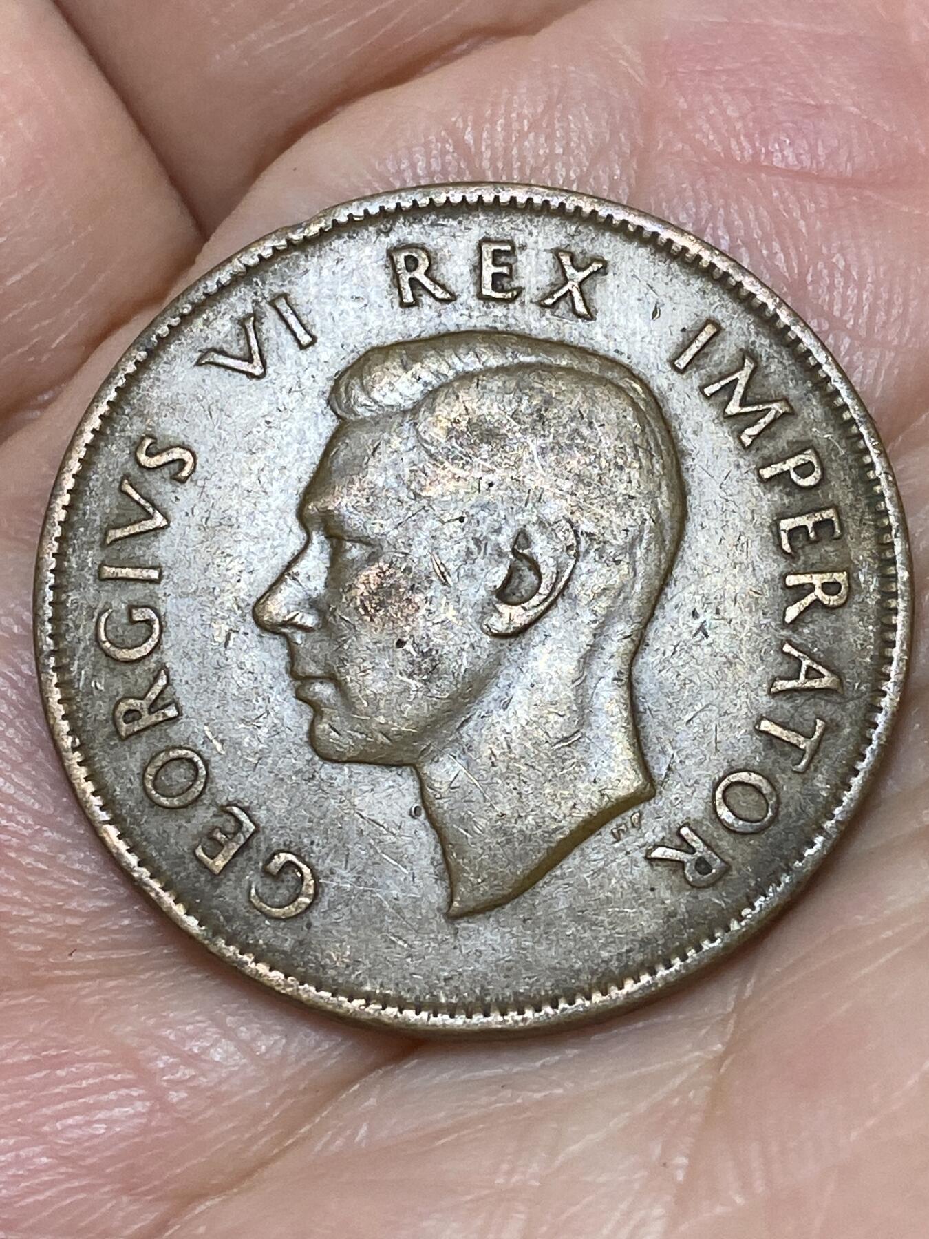 2026年第二十六场(总第一百九十五场）外国好品散币场(免佣金) 英属南非1942年1便士(乔治六世第一版)