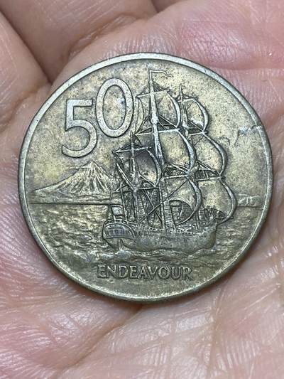 2026年第二十六场(总第一百九十五场）外国好品散币场(免佣金) - 新西兰🇳🇿1972年50分(伊丽莎白二世中年花冠)