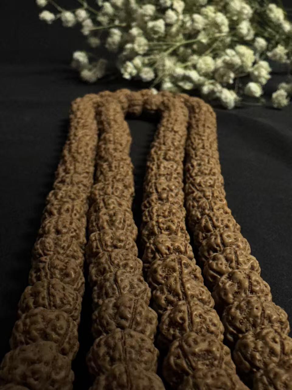 零元拍：蜂窝盘龙纹 金刚长串佛珠，约9.5/8MM