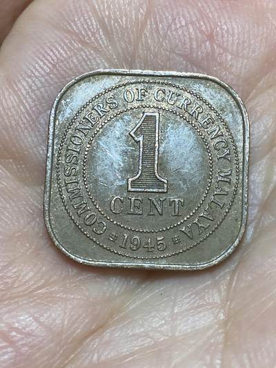 2026年第二十六场(总第一百九十五场）外国好品散币场(免佣金) - 英属马来亚1945年1分(乔治六世第二版，关门年)