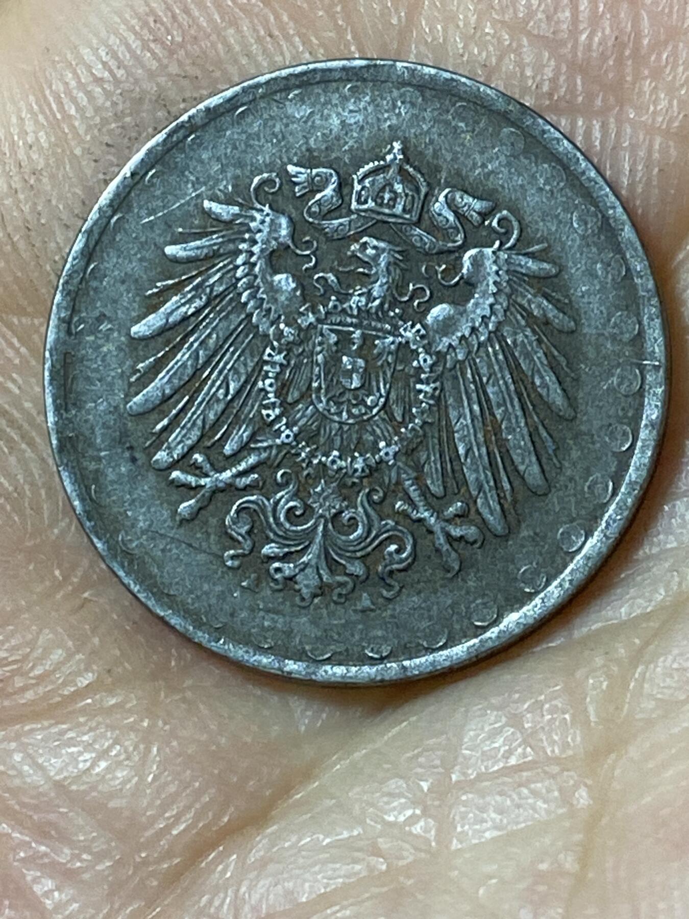 2026年第二十五场(总第一百九十四场）外国好品散币场(免佣金) 德意志帝国1916年10芬尼铁币(A标，柏林造，首发年)