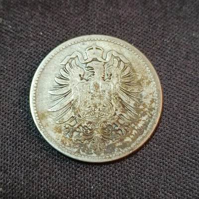 【游宝拍卖】丙午蛇马年第2期 - 德国1876年1马克 短翅鹰银币