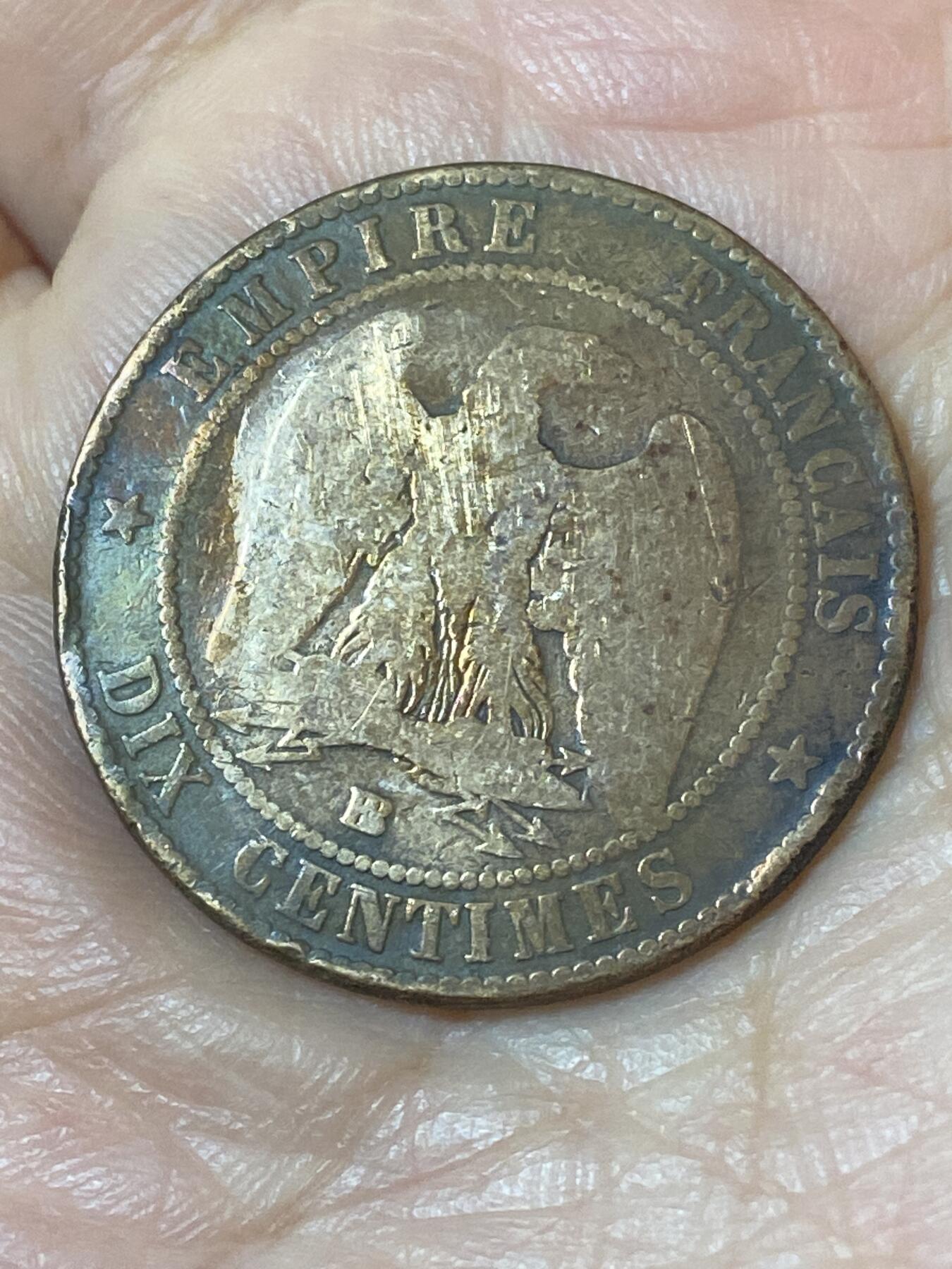 2026年第二十五场(总第一百九十四场）外国好品散币场(免佣金) 法兰西第二帝国1853年10生丁(拿破仑三世第一版，BB标斯特拉斯堡造)