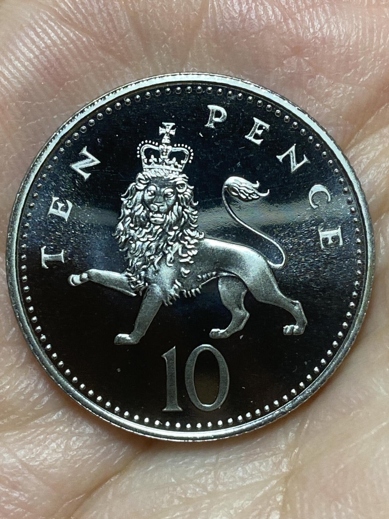 2026年第二十六场(总第一百九十五场）外国好品散币场(免佣金) Proof精制币–英国🇬🇧1996年10便士(伊丽莎白二世中年高冠)